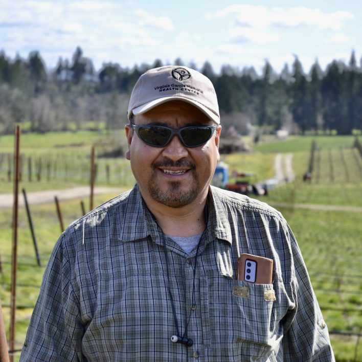 Aurora Colony Vineyards vineyard manager Carlos Jimenez